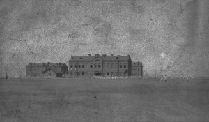 View of a dormitory at Kazachi Post orphanage, one of the three orphanages housed in the former Russian army bases near Alexandropol (now Gyumri), Armenia. The dormitories, which were converted army barracks, housed anywhere from 250 to 1,000 children.