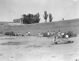 The boys of Polygon Orphanage (part of the complex at Alexandropol) built small playhouses in the large orphanage yard. Near East Relief photographer Miss E.J. Hardcastle commented on their projects in the Nov. 1922 issue of the New Near East magazine: 